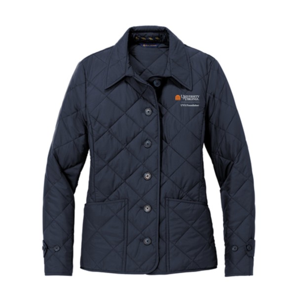 Brooks Brothers Quilted Womens Navy Jacket